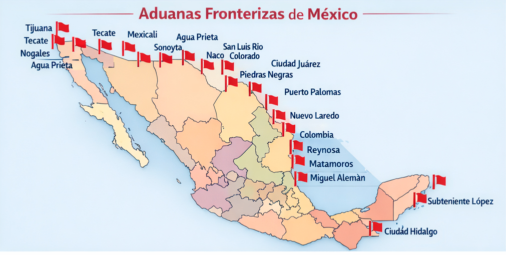 Aduanas Fronterizas de México